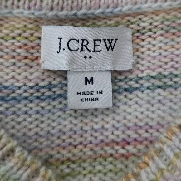 J. Crew Space Dyed Boxy Crewneck Knit Sweater Medium - Picture 3 of 5